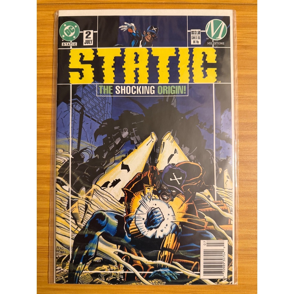Static The Shocking Origin Comic‎ Book Issue 2 July Milestone DC Comics